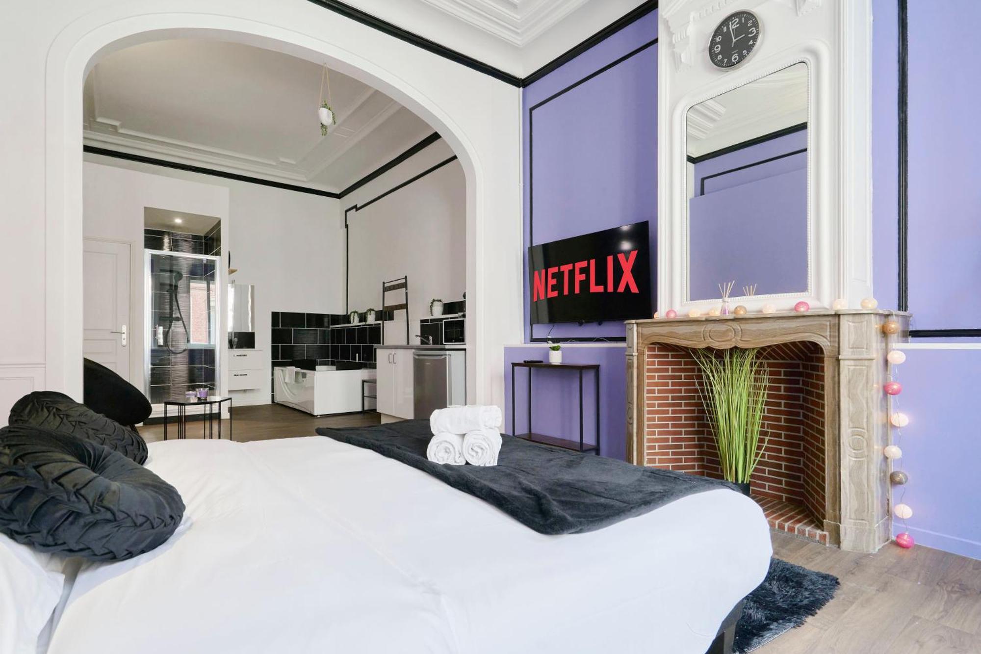 Апартаменты Ng Prestige - Lille L Roubaix Trichon - Balneo - Netflix - Wifi Экстерьер фото