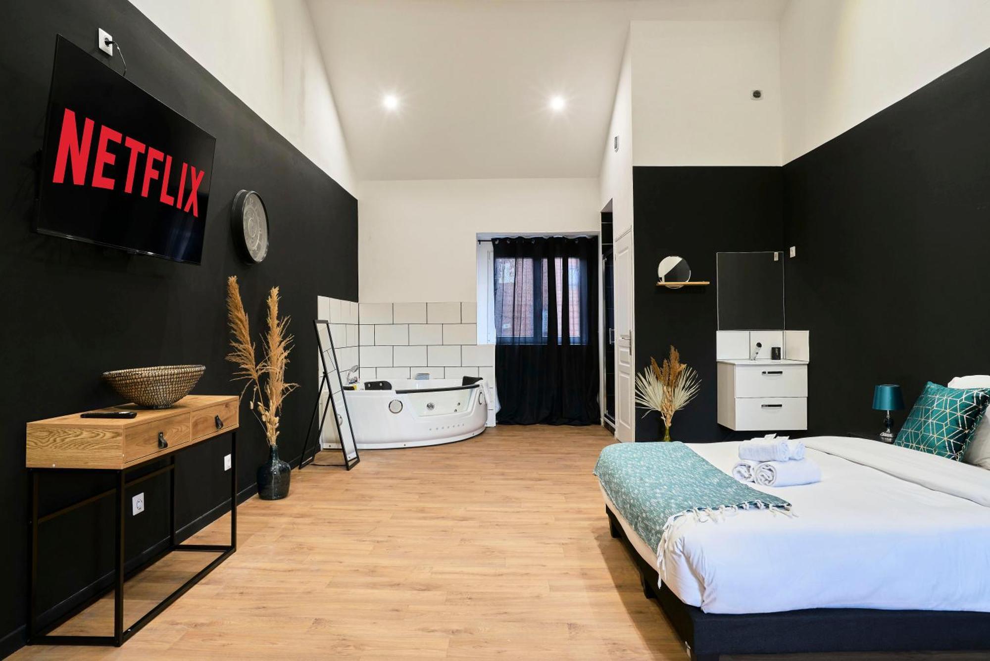 Апартаменты Ng Prestige - Lille L Roubaix Trichon - Balneo - Netflix - Wifi Экстерьер фото