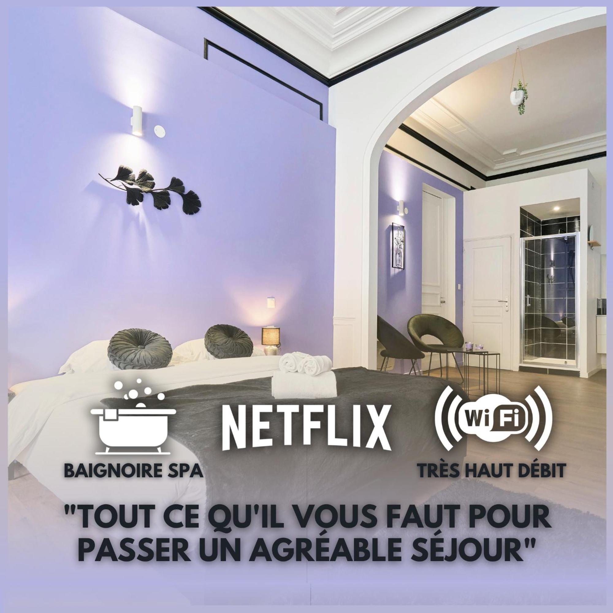 Апартаменты Ng Prestige - Lille L Roubaix Trichon - Balneo - Netflix - Wifi Экстерьер фото