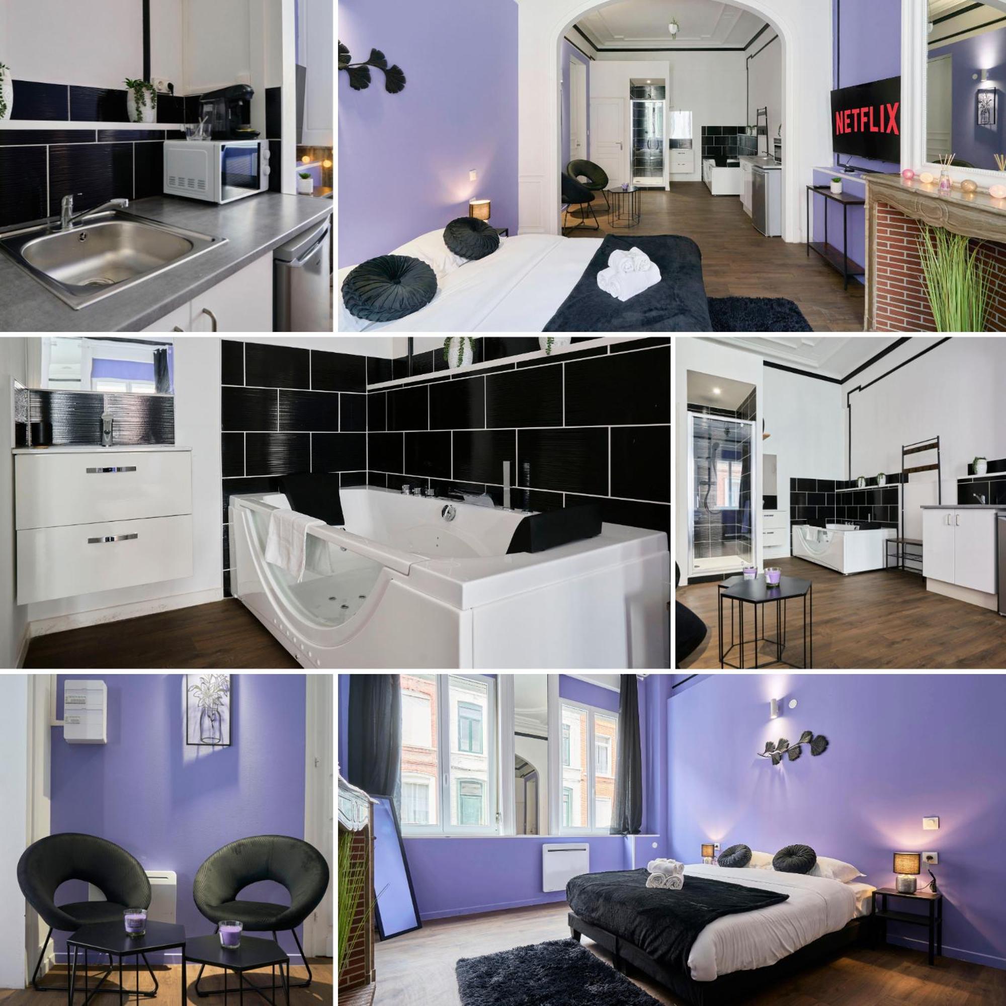 Апартаменты Ng Prestige - Lille L Roubaix Trichon - Balneo - Netflix - Wifi Экстерьер фото